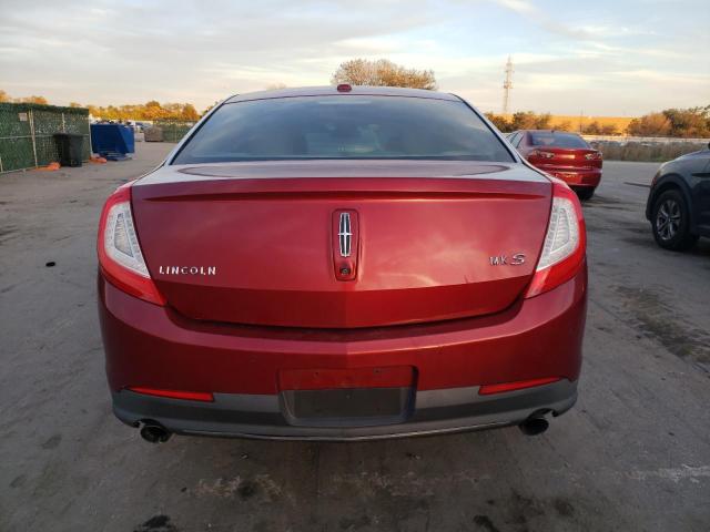 1LNHL9DK6EG611977 - 2014 LINCOLN MKS RED photo 6