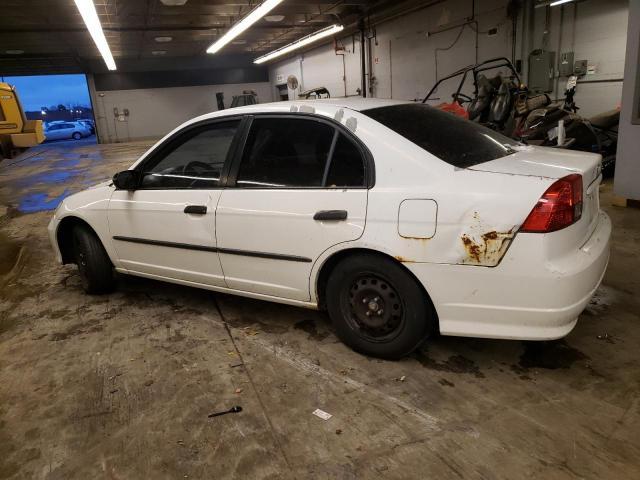 2HGES16324H608533 - 2004 HONDA CIVIC DX VP თეთრი ფოტო 2