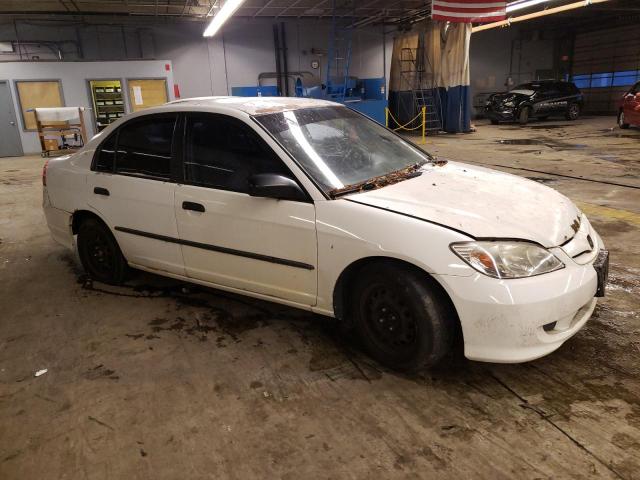 2HGES16324H608533 - 2004 HONDA CIVIC DX VP თეთრი ფოტო 4