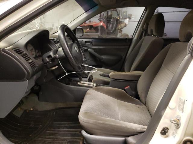 2HGES16324H608533 - 2004 HONDA CIVIC DX VP თეთრი ფოტო 7