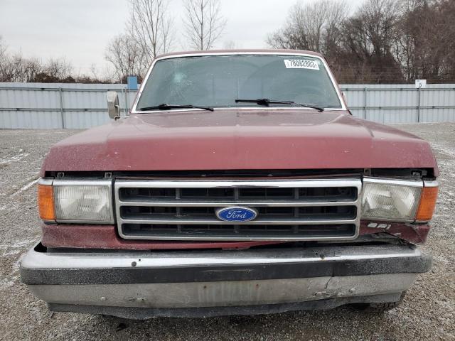 2FTEF15NXKCB11956 - 1989 FORD F150 RED photo 5