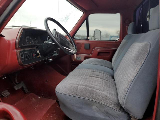 2FTEF15NXKCB11956 - 1989 FORD F150 RED photo 7