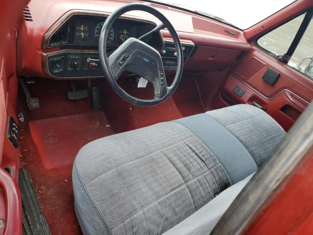 2FTEF15NXKCB11956 - 1989 FORD F150 RED photo 8