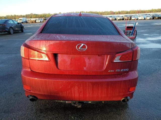 JTHCF5C27D5061293 - 2013 LEXUS IS 250 RED photo 6