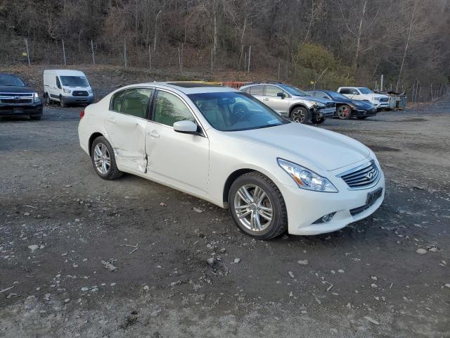 JN1CV6ARXDM762509 - 2013 INFINITI G37 WHITE photo 4