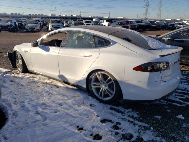 5YJSA1CGXDFP09823 - 2013 TESLA MODEL S WHITE photo 2