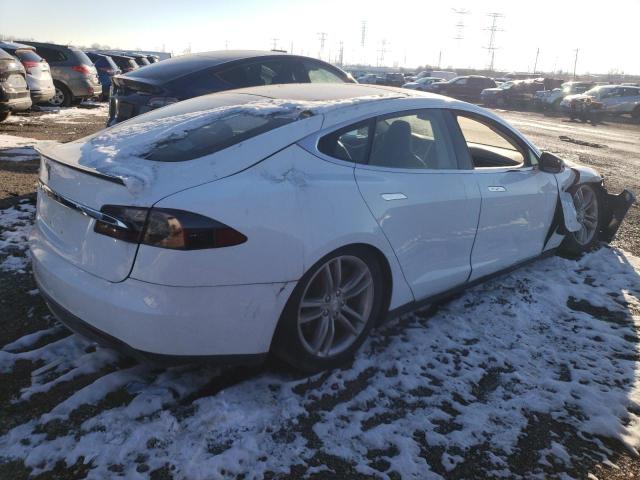 5YJSA1CGXDFP09823 - 2013 TESLA MODEL S WHITE photo 3