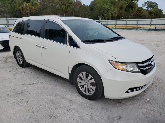 5FNRL5H68FB043693 - 2015 HONDA ODYSSEY EXL WHITE photo 4