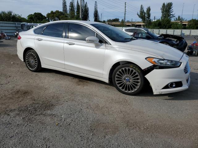 3FA6P0K91DR265121 - 2013 FORD FUSION TITANIUM WHITE photo 4