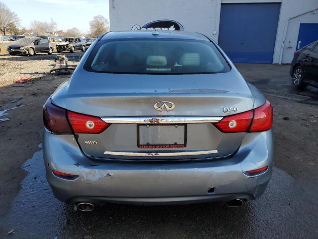 JN1BV7AR8EM697761 - 2014 INFINITI Q50 BASE BLUE photo 6