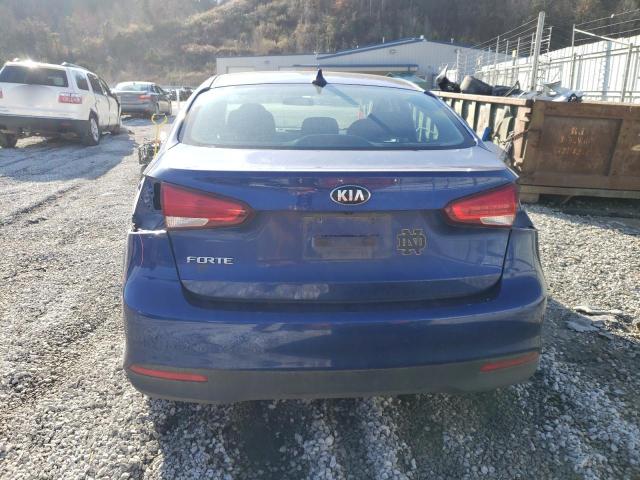 3KPFL4A79HE145187 - 2017 KIA FORTE LX BLUE photo 6