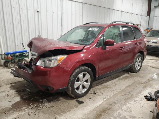JF2SJAHC5EH455883 - 2014 SUBARU FORESTER 2.5I LIMITED RED photo 1