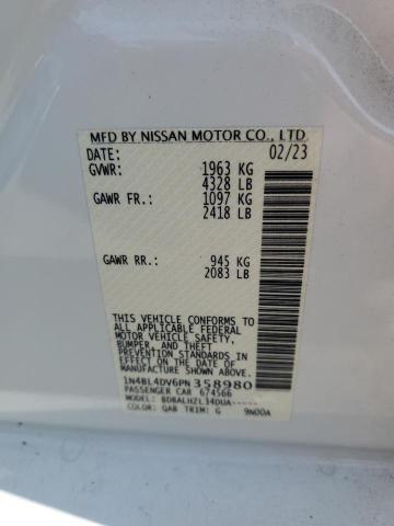 1N4BL4DV6PN358980 - 2023 NISSAN ALTIMA SV WHITE photo 12