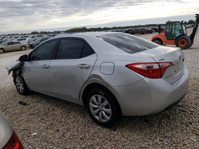 5YFBURHE0GP542135 - 2016 TOYOTA COROLLA L SILVER photo 2