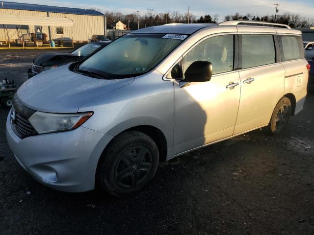 JN8AE2KP4D9066245 - 2013 NISSAN QUEST S SILVER photo 1