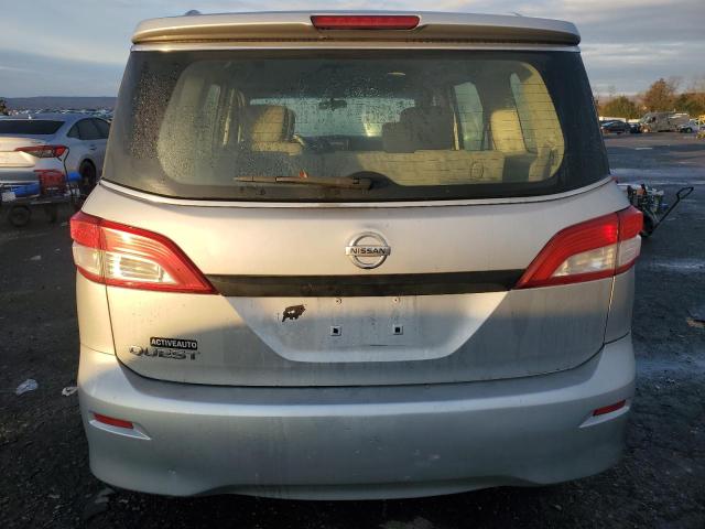 JN8AE2KP4D9066245 - 2013 NISSAN QUEST S SILVER photo 6