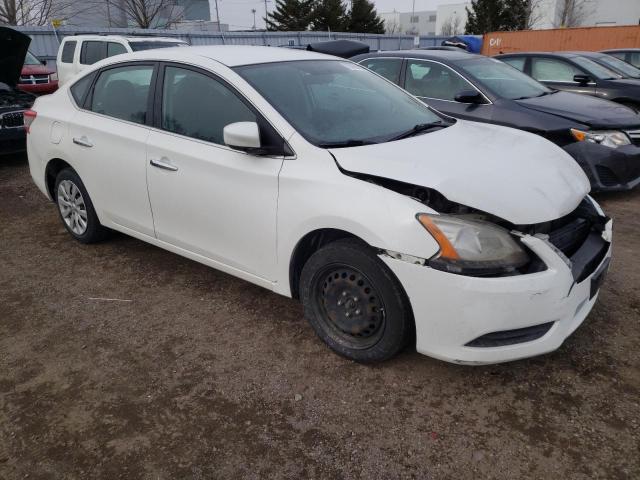 3N1AB7AP4EL669730 - 2014 NISSAN SENTRA S WHITE photo 4