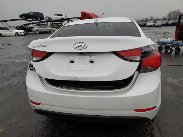 5NPDH4AE4GH750932 - 2016 HYUNDAI ELANTRA SE WHITE photo 6