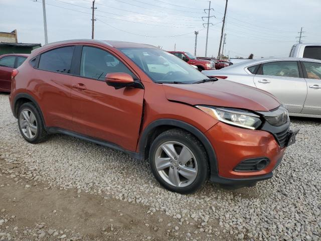 3CZRU6H55KM707572 - 2019 HONDA HR-V EX ORANGE photo 4