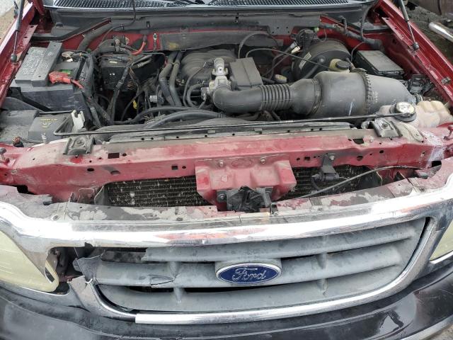 1FTRX17293NA12591 - 2003 FORD F150 BURGUNDY photo 11