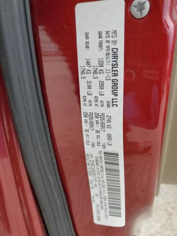 2C4RC1BG0ER217737 - 2014 CHRYSLER TOWN & COU TOURING 红色 照片 13