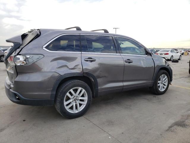 5TDZARFHXGS020785 - 2016 TOYOTA HIGHLANDER LE GRAY photo 3