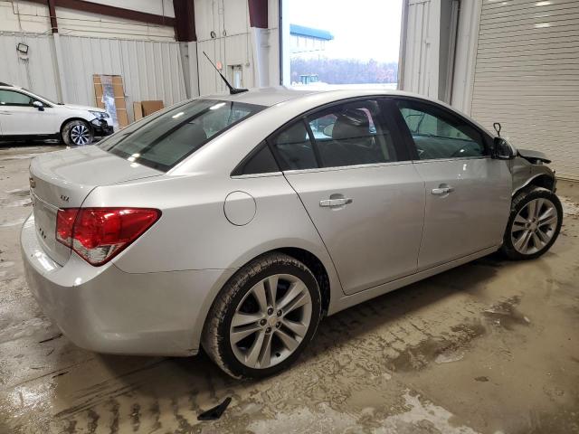 1G1PH5S92B7245692 - 2011 CHEVROLET CRUZE LTZ SILVER photo 3