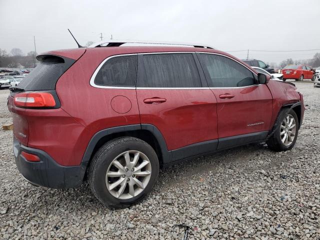 1C4PJMDS2EW243523 - 2014 JEEP CHEROKEE LIMITED RED photo 3