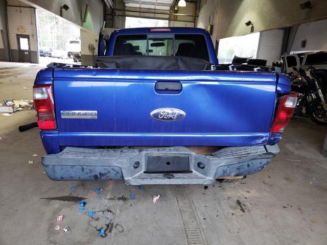 1FTYR10D76PA12504 - 2006 FORD RANGER BLUE photo 6