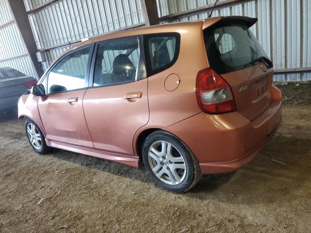 JHMGD38648S062111 - 2008 HONDA FIT SPORT ORANGE photo 2