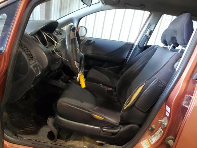 JHMGD38648S062111 - 2008 HONDA FIT SPORT ORANGE photo 7