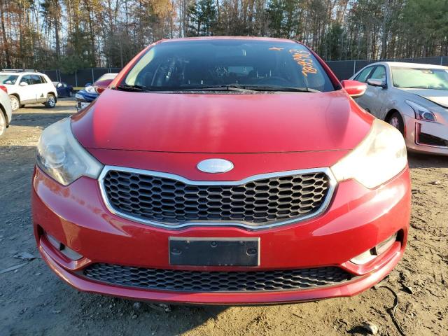 KNAFX4A80E5054441 - 2014 KIA FORTE EX RED photo 5