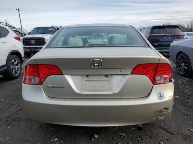 1HGFA16877L010562 - 2007 HONDA CIVIC EX GOLD photo 6