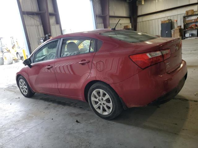 KNADM4A39E6416734 - 2014 KIA RIO LX RED photo 2