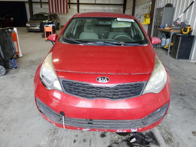 KNADM4A39E6416734 - 2014 KIA RIO LX RED photo 5