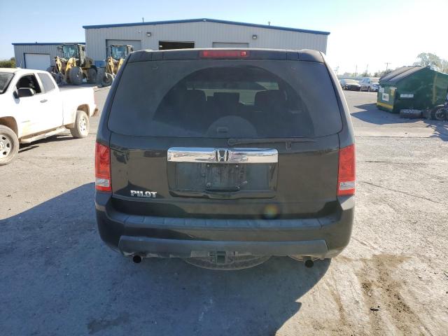 5FNYF4H20AB014059 - 2010 HONDA PILOT LX BLACK photo 6