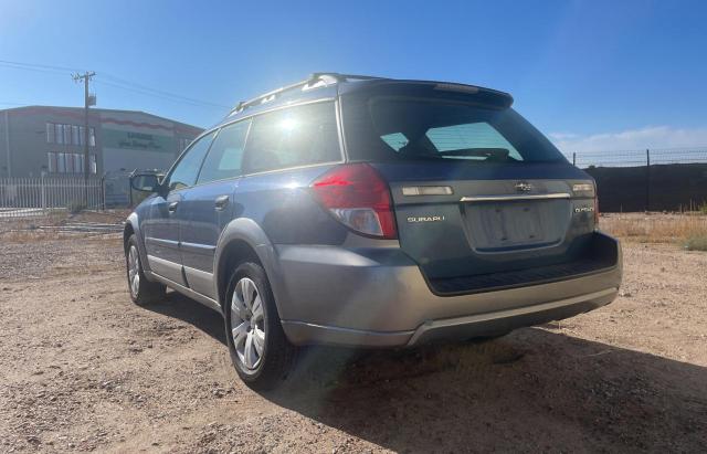 4S4BP60C086308274 - 2008 SUBARU OUTBACK BLUE photo 3