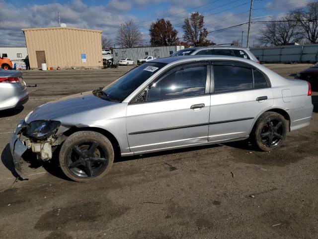 1HGES16304L009309 - 2004 HONDA CIVIC DX VP SILVER photo 1