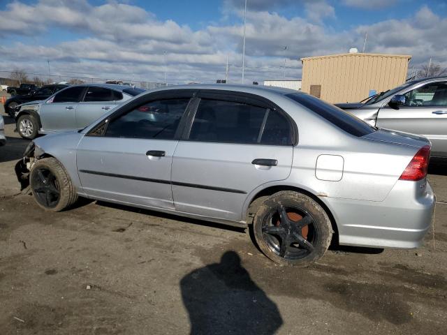 1HGES16304L009309 - 2004 HONDA CIVIC DX VP SILVER photo 2