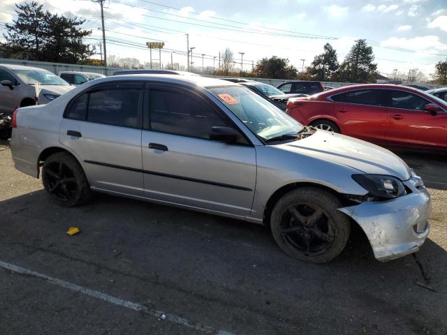 1HGES16304L009309 - 2004 HONDA CIVIC DX VP SILVER photo 4