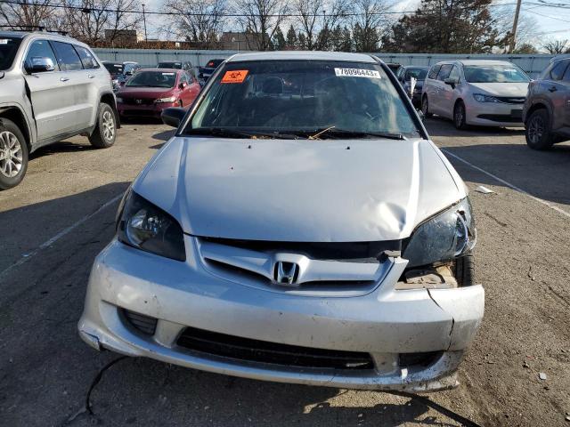 1HGES16304L009309 - 2004 HONDA CIVIC DX VP SILVER photo 5