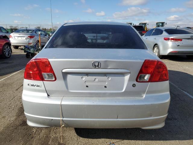 1HGES16304L009309 - 2004 HONDA CIVIC DX VP SILVER photo 6