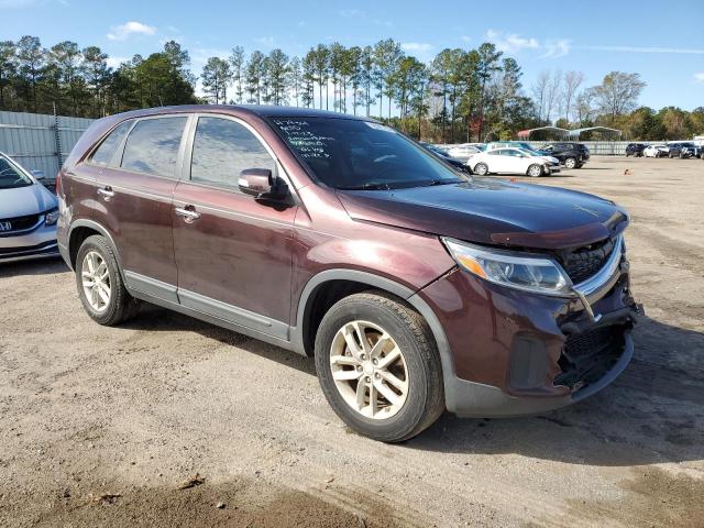 5XYKT3A60EG469451 - 2014 KIA SORENTO LX MAROON photo 4