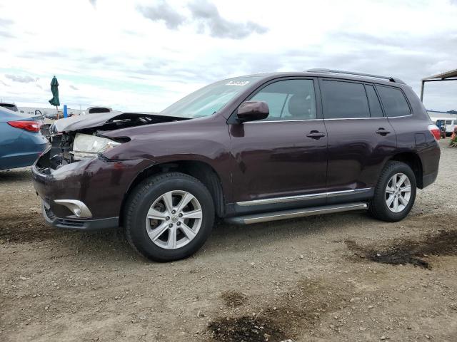 5TDZK3EH0CS085120 - 2012 TOYOTA HIGHLANDER BASE MAROON photo 1