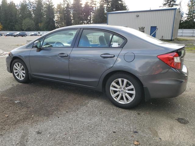 2HGFB2F9XCH516860 - 2012 HONDA CIVIC EXL ნაცრისფერი ფოტო 2