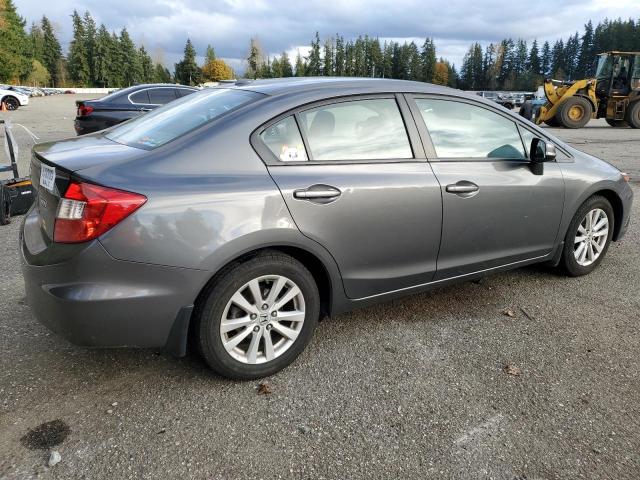 2HGFB2F9XCH516860 - 2012 HONDA CIVIC EXL ნაცრისფერი ფოტო 3