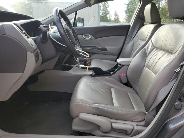 2HGFB2F9XCH516860 - 2012 HONDA CIVIC EXL ნაცრისფერი ფოტო 7