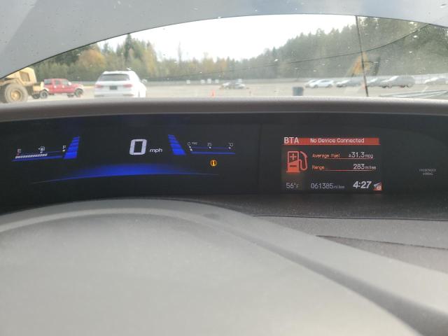 2HGFB2F9XCH516860 - 2012 HONDA CIVIC EXL ნაცრისფერი ფოტო 9