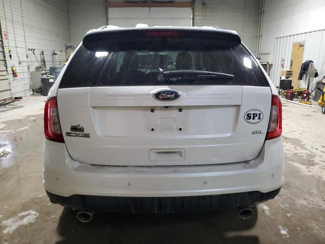 2FMDK3JC9CBA45877 - 2012 FORD EDGE SEL WHITE photo 6