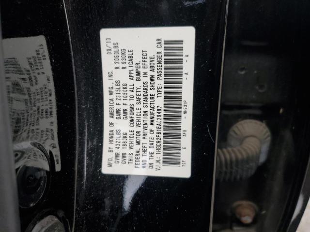 1HGCR2F81EA029487 - 2014 HONDA ACCORD EXL BLACK photo 12